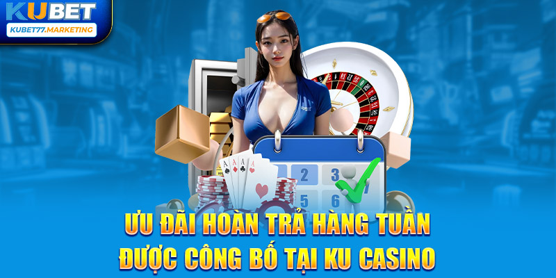 Ưu đãi hoàn trả hàng tuần được công bố tại Ku Casino